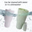For Stanley 40oz Cup 2-Divided Silicone Liner 2 Compartment Water Cup Lining (BPA Free, No FDA) - Pink - 4