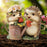 Acrylic Hedgehogs Pot Decoration Statue Potted Plant Decor Ground Plug Waterproof - 2