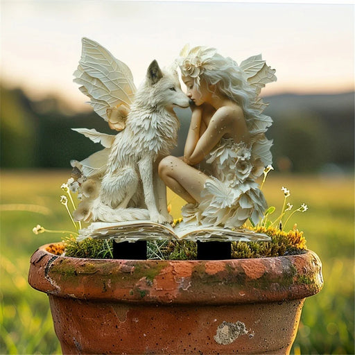 Fairy Bohemian Style Garden Stake Acrylic Garden Ground Plug Statue Waterproof Scene Decoration - 2