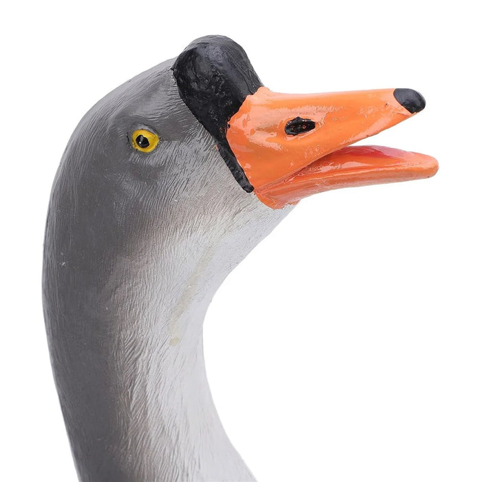 Resin Craft Goose Ornament Garden Courtyard Balcony Waterscape Goose Sculpture Decoration - Grey - 6
