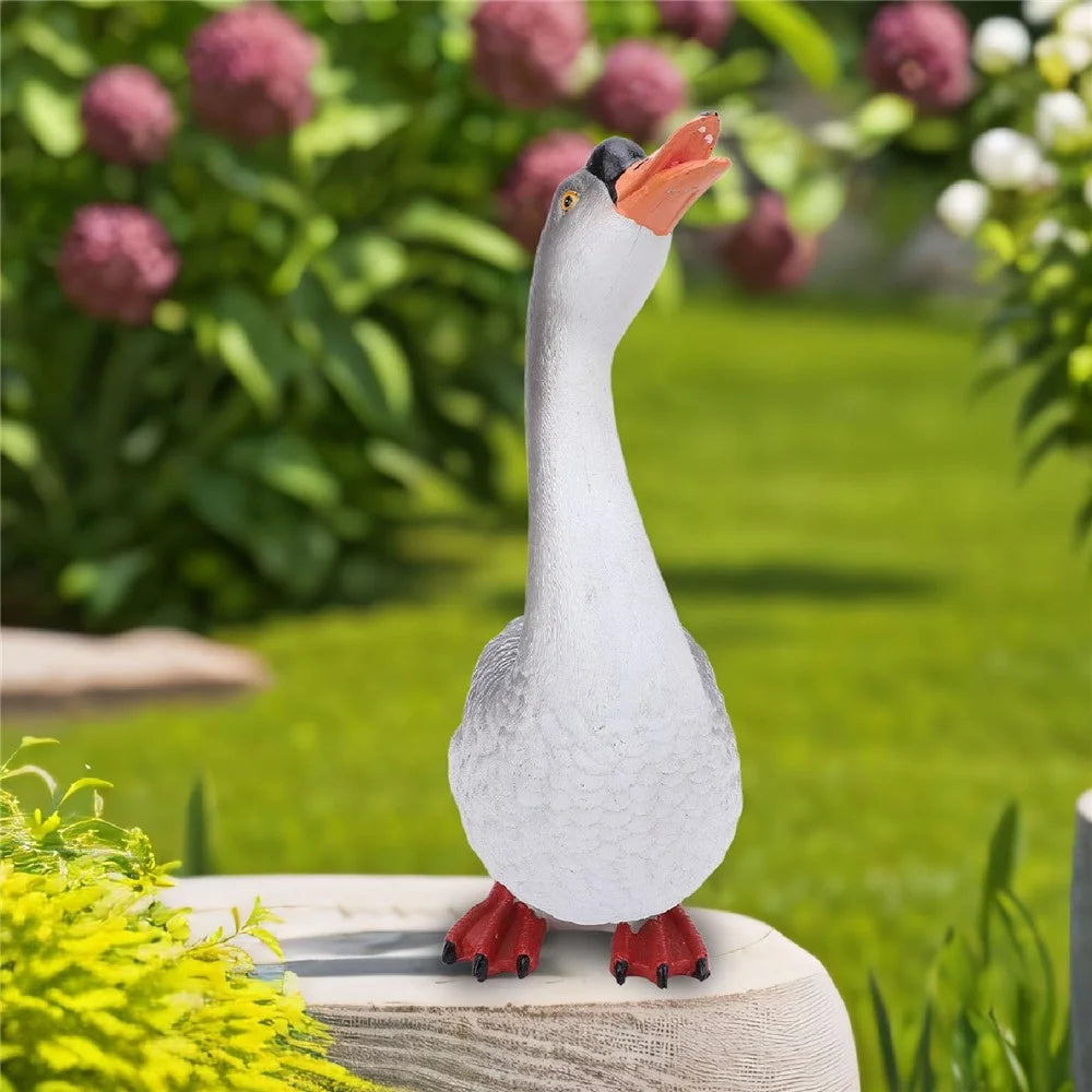 Goose Ornament Garden Courtyard Balcony Waterscape Resin Craft Goose Sculpture Decoration - 3