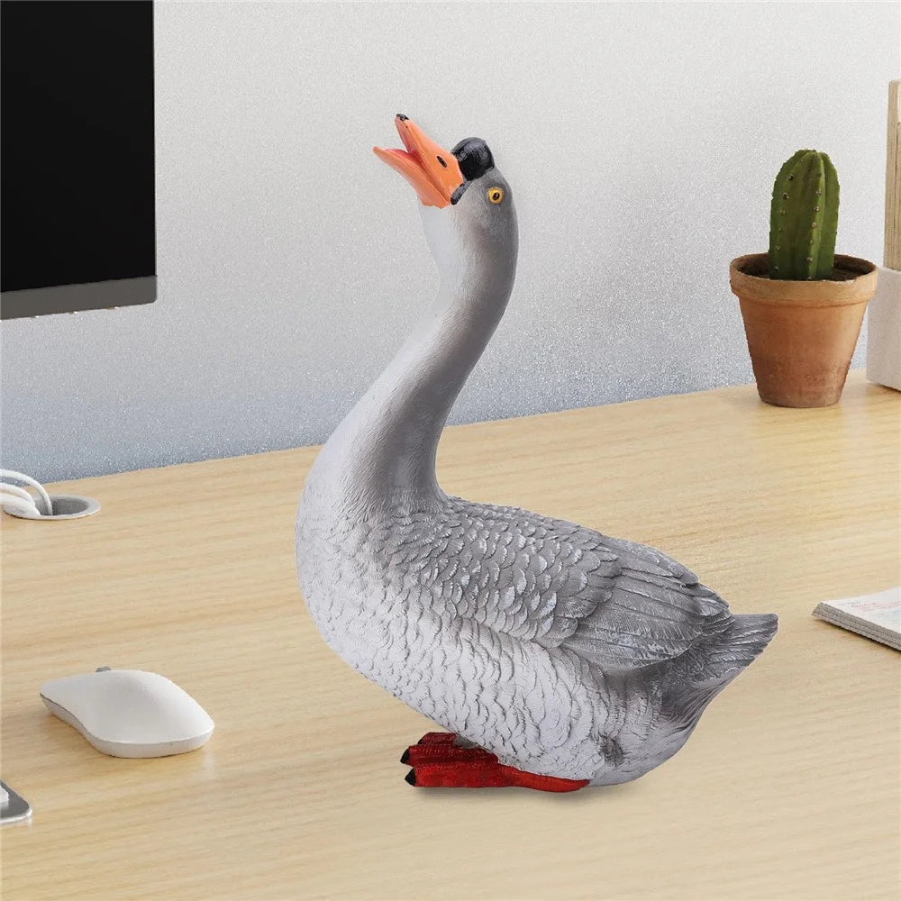 Goose Ornament Garden Courtyard Balcony Waterscape Resin Craft Goose Sculpture Decoration - 4