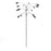 Outdoor Garden Yard Wind Power Spinner Iron Art Decorative Rotating Leaves Windmill - 1