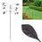 Outdoor Garden Yard Wind Power Spinner Iron Art Decorative Rotating Leaves Windmill - 3