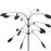 Outdoor Garden Yard Wind Power Spinner Iron Art Decorative Rotating Leaves Windmill - 7