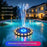 3.5W Solar Powered Floating Water Fountain for Bird Bath Solar Water Pump with 7-Color LED Light - 18CM Diameter - 2