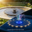 3.5W Solar Powered Floating Water Fountain for Bird Bath Solar Water Pump with 7-Color LED Light - 18CM Diameter - 3