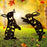 2PCS Hollow-Out Iron Garden Decor Stake Yard Art Decoration for Patio, Lawn - Rabbit - 3
