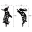 2PCS Hollow-Out Iron Garden Decor Stake Yard Art Decoration for Patio, Lawn - Rabbit - 6