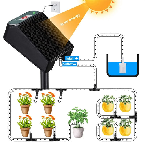 SW15 Smart Automatic Solar Timer Garden Wireless Control Watering Device Set - 1