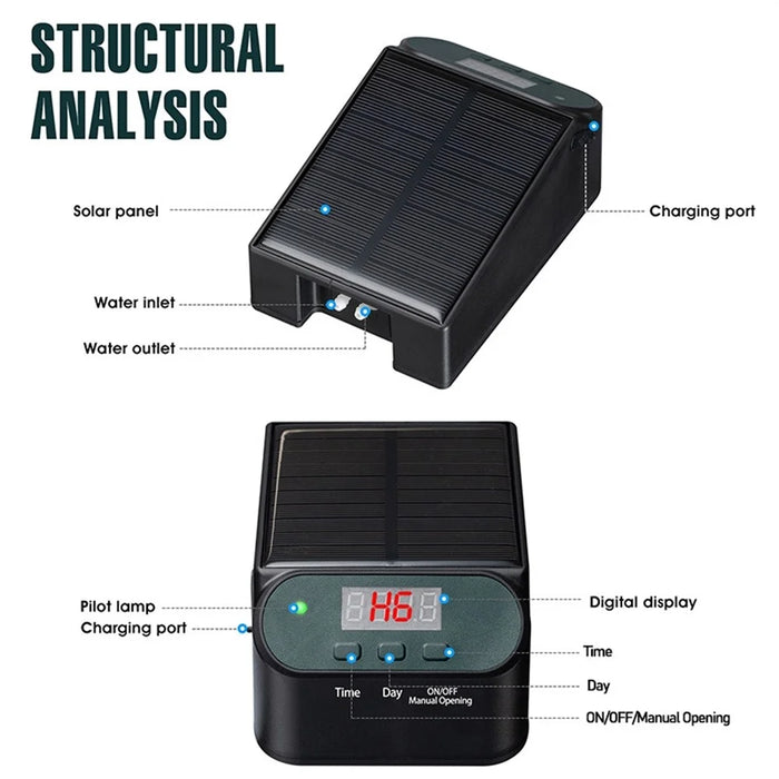SW15 Smart Automatic Solar Timer Garden Wireless Control Watering Device Set - 5