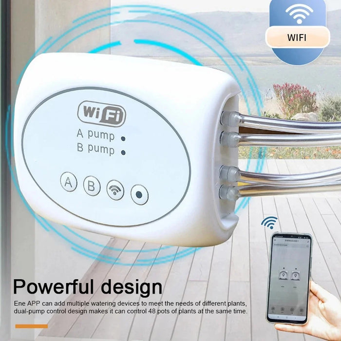 APP Remote Control Potted Plant Smart Watering Device Timer with 15m Water Pipe+20 Emitters - 6