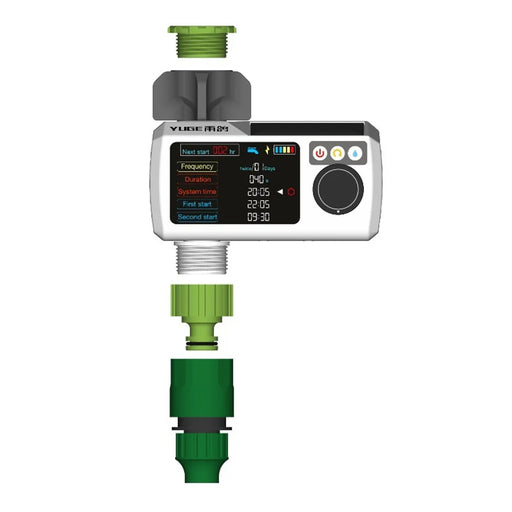 YLIGE Solar Automatic Watering Device Intelligent Irrigation Timer, European Standard Single Connector - 1