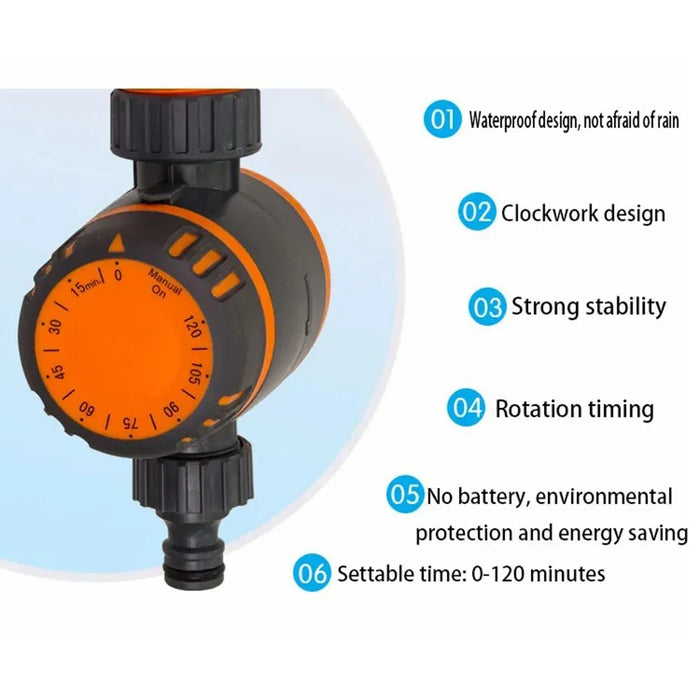 Single Outlet Automatic Garden Irrigation Controller Intelligent Mechanical Water Timer - 5