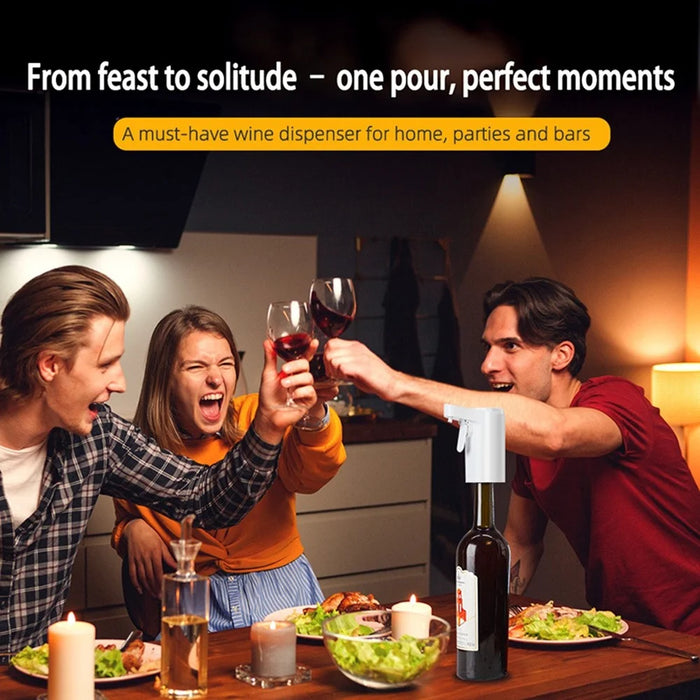 S18 Smart Wine Dispenser Touchscreen 1-99ml Precise Pour Electric Wine Dispenser for Red Wine Whiskey - White - 3
