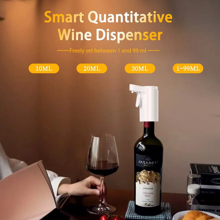 S18 Smart Wine Dispenser Touchscreen 1-99ml Precise Pour Electric Wine Dispenser for Red Wine Whiskey - White - 7