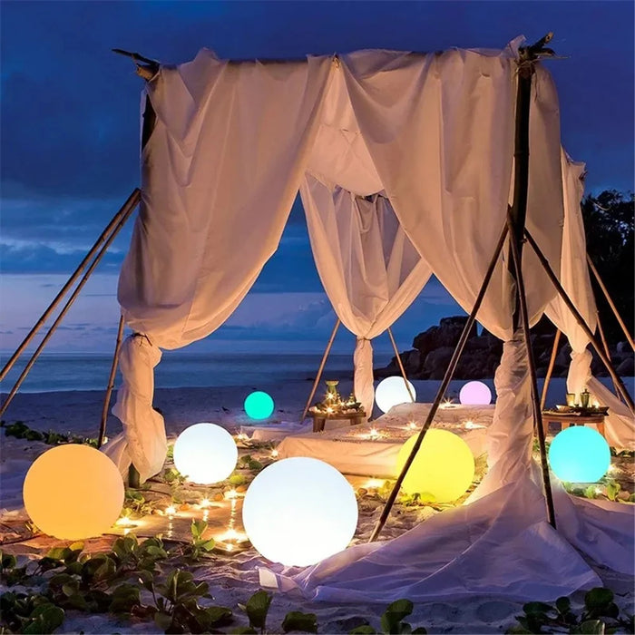 8Pcs Swimming Pool Floating Ball Dimming RGBW 16 Colors Glowing Ball LED Garden Beach Party Lawn Lamp - 5