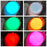 8Pcs Swimming Pool Floating Ball Dimming RGBW 16 Colors Glowing Ball LED Garden Beach Party Lawn Lamp - 7