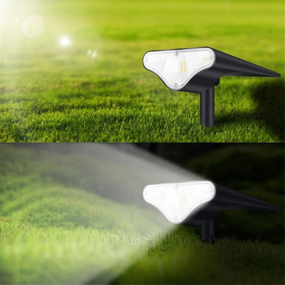 BSV-SL315 Solar Powered Landscape Lighting Garden LED Waterproof Yard Lawn Lamp (White Light) - 2