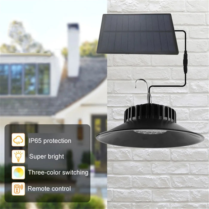 TS-S4401 Hanging Solar Light IP65 Waterproof Indoor Outdoor Garden Patio LED Lamp with Remote Control - 2
