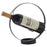 002B003 Creative Wine Rack Iron Metal Single Wine Bottle Holder for Home Office Decoration - Black - 1