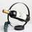 002B003 Creative Wine Rack Iron Metal Single Wine Bottle Holder for Home Office Decoration - Black - 2
