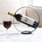 002B003 Creative Wine Rack Iron Metal Single Wine Bottle Holder for Home Office Decoration - Black - 3
