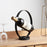 002B003 Creative Wine Rack Iron Metal Single Wine Bottle Holder for Home Office Decoration - Black - 5