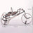002B004 Retro Wine Rack Metal Bicycles Tricycle Design Wine Bottle Organizer Home Decoration - Bronze - 7