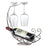 002A005 Creative Red Wine Iron Wire Display Rack Wine Bottle Dual Cup Holder - Bronze - 1