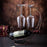 002A005 Creative Red Wine Iron Wire Display Rack Wine Bottle Dual Cup Holder - Bronze - 2