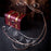 002A005 Creative Red Wine Iron Wire Display Rack Wine Bottle Dual Cup Holder - Bronze - 3