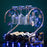 002A003 Red Wine Iron Art Display Rack Decorative Wine Bottles Glass Cups Holder - 6