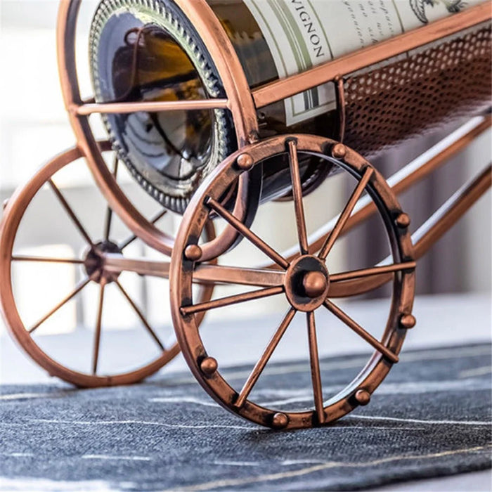 002B034-A55L Iron Wine Holder 5L Wine Rack Bike Shape Tricycle Art Home Decoration - 7