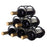 002B025 6 Bottle Wine Rack Free Standing Metal Wine Bottle Storage Shelf for Home Bar - 1