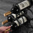 002B025 6 Bottle Wine Rack Free Standing Metal Wine Bottle Storage Shelf for Home Bar - 6