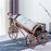 002B034-A33 Iron Wine Holder 3L Wine Bottle Rack Holder Tricycle Shape Design Art Home Decoration - 2