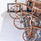 002B034-A33 Iron Wine Holder 3L Wine Bottle Rack Holder Tricycle Shape Design Art Home Decoration - 7