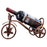 002B034 Metal Wine Rack Tricycle Shape Wine Shelf Home Art Decor - Bronze - 1