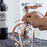 002B034 Metal Wine Rack Tricycle Shape Wine Shelf Home Art Decor - Bronze - 3