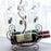 002A019 Creative Design 6 Glass Cup Hanger Drying Stand Wine Bottle Storage Rack - Bronze - 3