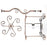 002A019 Creative Design 6 Glass Cup Hanger Drying Stand Wine Bottle Storage Rack - Bronze - 7