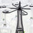002C038 6 Glass Cup Rack Tower-Shaped Wine Glass Holder Display for Home - Black - 4