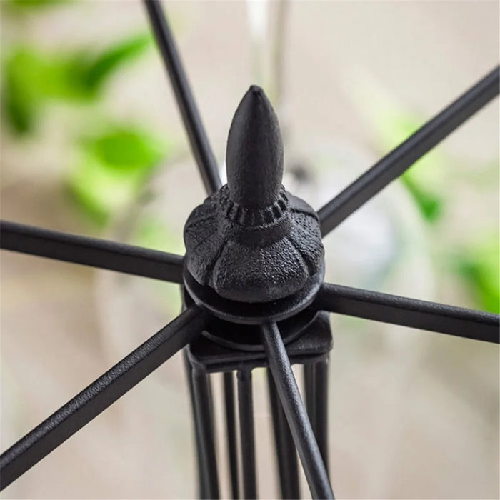002C038 6 Glass Cup Rack Tower-Shaped Wine Glass Holder Display for Home - Black - 5