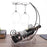 002A015 European Style 2 Glass Cup Hanger Stand Wine Bottle Iron Storage Rack for Home Decor - Bronze - 1