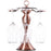 002C006 6 Hooks Wine Glass Rack Holder Tabletop Hanging Shelf Iron Storage Rack - Bronze - 1