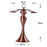 002C006 6 Hooks Wine Glass Rack Holder Tabletop Hanging Shelf Iron Storage Rack - Bronze - 7