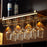 002C066 5 Slots 10 Cups Glass Metal Rack Under Cabinet Hanging Holder for Goblets Stemware - Gold - 1