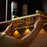 002C066 5 Slots 10 Cups Glass Metal Rack Under Cabinet Hanging Holder for Goblets Stemware - Gold - 3