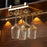 002C066-2 Punching-Free 4 Wine Glass Rack Under Cabinet Glass Cup Hanger Holder - Gold - 1